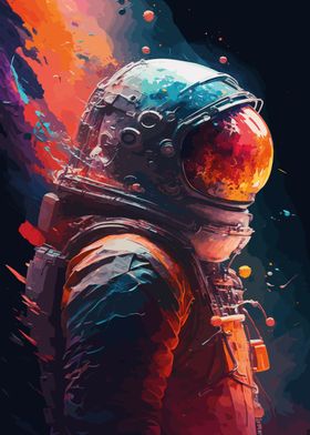Astronaut in Colors