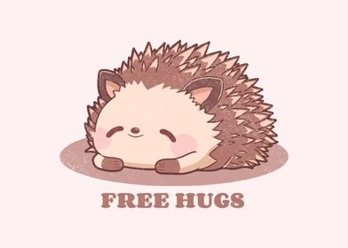 Free hugs hedgehog