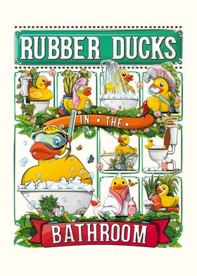 Rubber Ducks in Bathroom