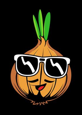 Onion Wearing Sunglasses