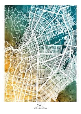 Cali Colombia Map