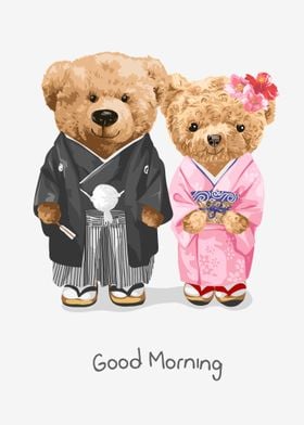 Bear doll couple 