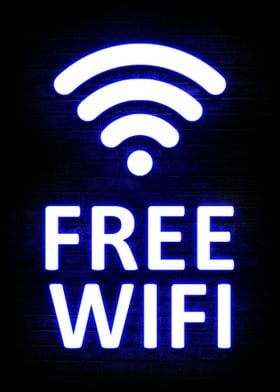 Free Wifi Neon Quotes