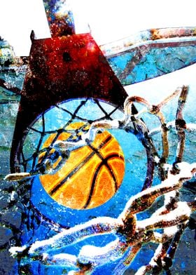Basketball art print SV253