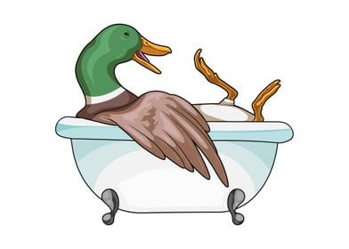 Duck Bathe Bathtub