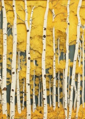 Aspen trees collage 2