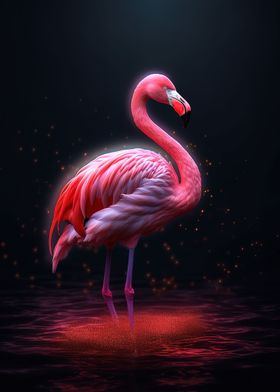 Flamingo In The Dark