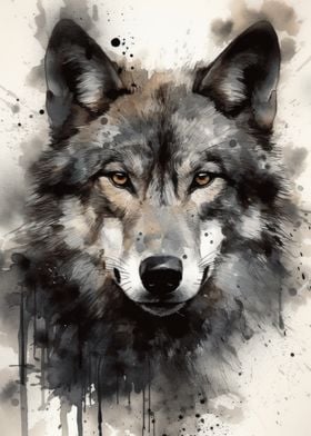 Wolf Beauty Watercolor