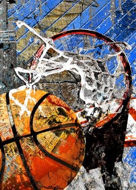 Basketball art print S215