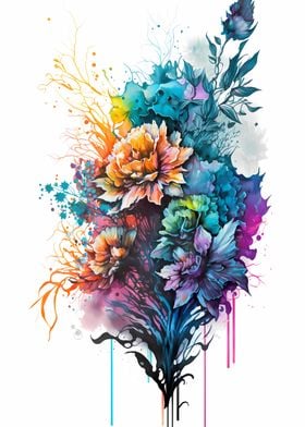 Bouquet Watercolor Art
