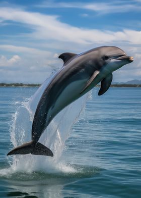 Acrobatic dolphin