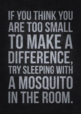 Too Small Make Difference