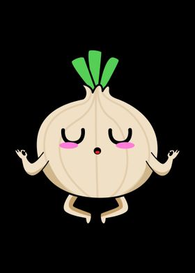 Onion Doing Yoga