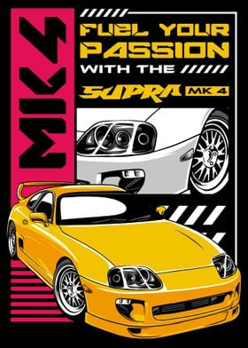 Yellow Supra MK4