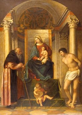 Virgin and Child Enthroned