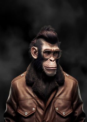 Funny Monkey Portrait