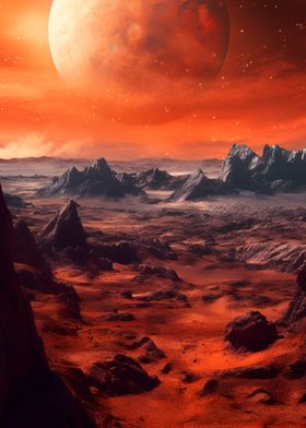 Red Planet Mars Landscape