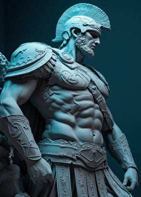 Spartan Warrior Statue