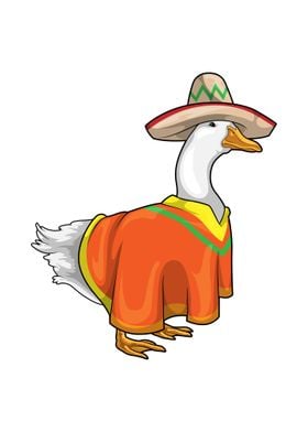 Duck Mexican hat Poncho