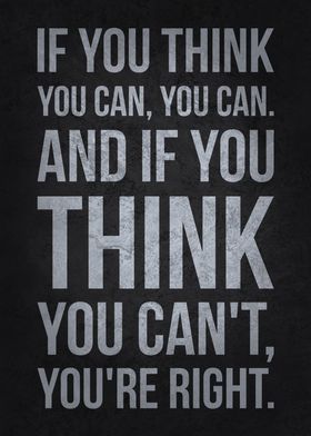 If You Think You Can