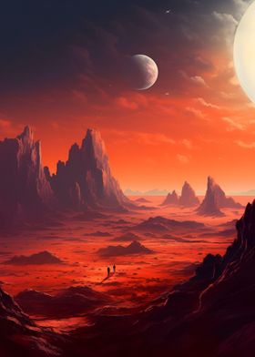 Red Planet Mars Landscape