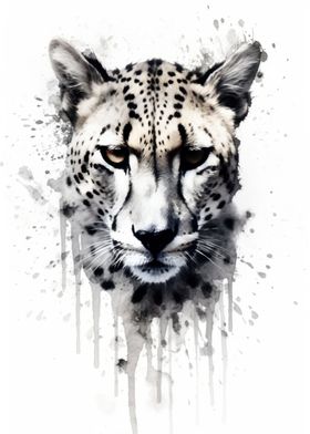 Cheetah Beauty Black Ink