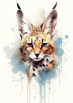 Serval Watercolor