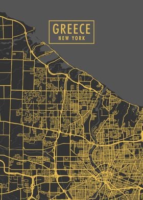 Greece New York City Map