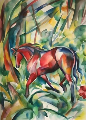 Abstract Art Horse