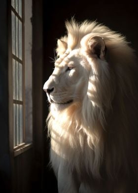 white lion majestic animal