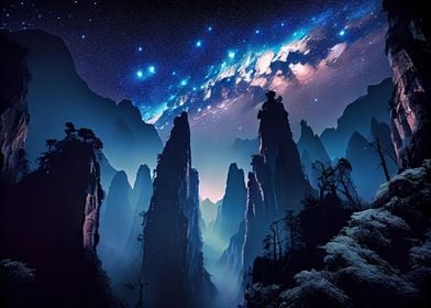 Nebula mountains