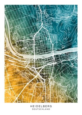 Heidelberg Germany Map