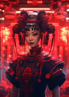 Cyberpunk geisha