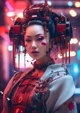 Cyberpunk geisha