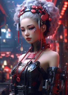 Cyberpunk geisha