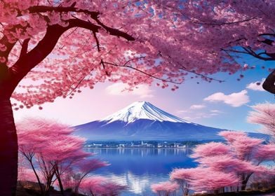 Mount Fuji Cherry Blossoms