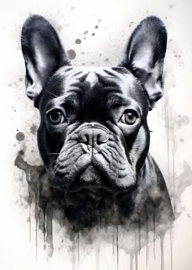 French Bulldog Watercolor