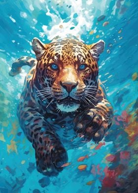 Underwater Leopard