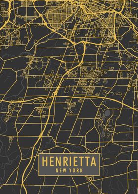 Henrietta NY Map