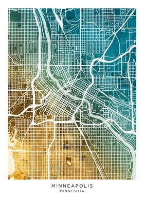 Minneapolis Minnesota Map