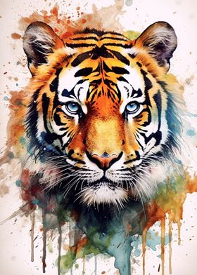 Tiger Watercolor