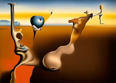 SALVADOR DALI PAINT STYLE