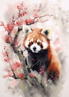 Red Panda Watercolor