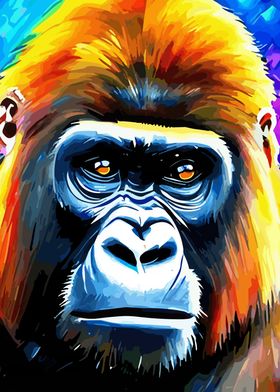 Gorilla Primate Portrait