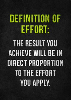 Definition of Effort