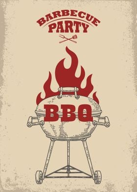 Bbq and grill Poster 