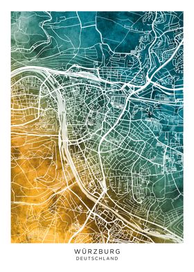 Wurzburg Germany Map