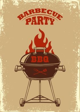 Bbq and grill Poster 