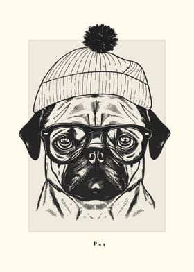 Pug Illustration