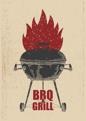 Bbq and grill Poster 